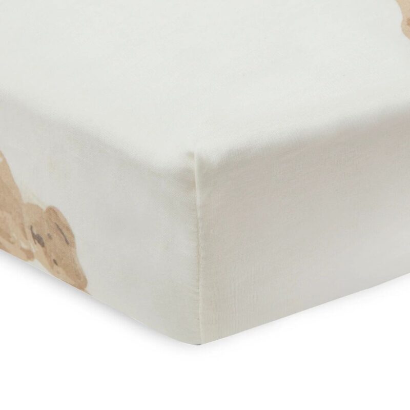 Fitted Sheet Jersey 40/50x80/90cm - Teddy Bear - Image 2