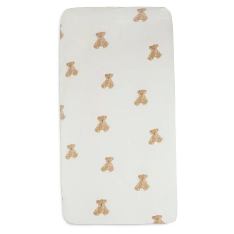Fitted Sheet Jersey 70/140x75/150cm - Teddy Bear