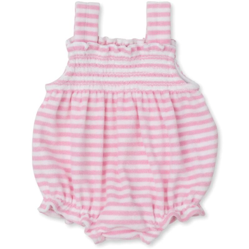 Cabana Terry Stripes Pink Bubble