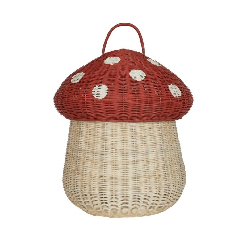 Mushroom Storage Basket Red - Image 2