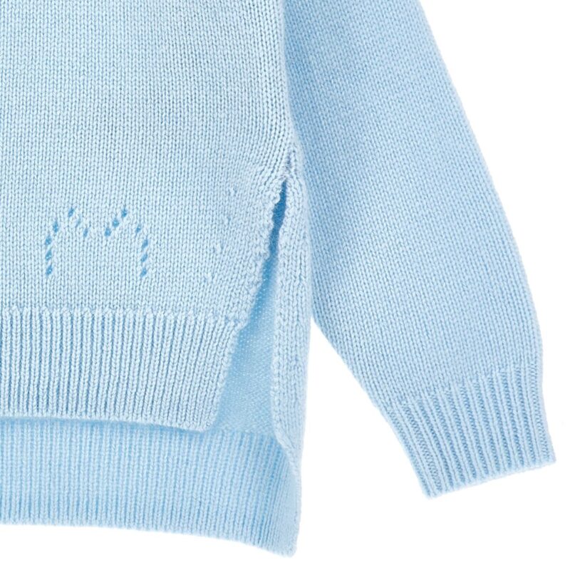 Blue Sweater with slits - Image 3