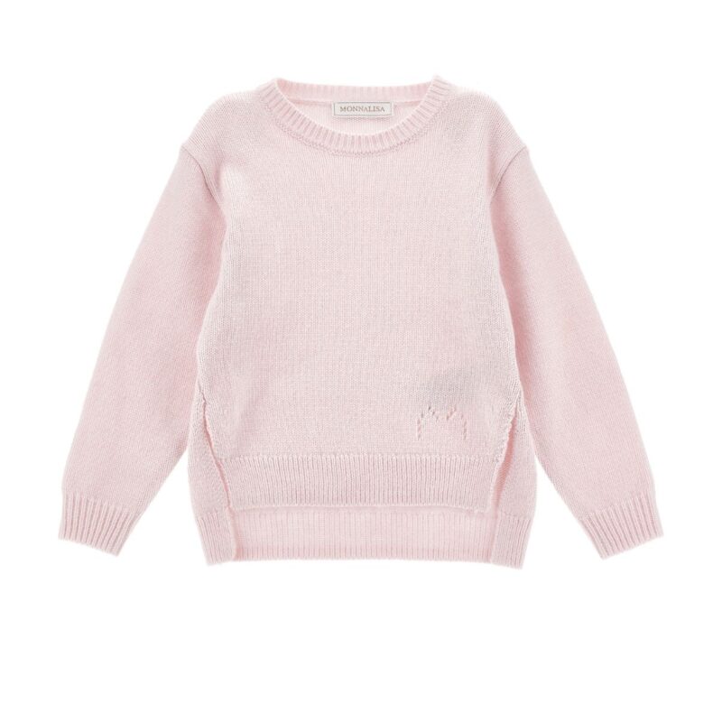 Pink Sweater with slits