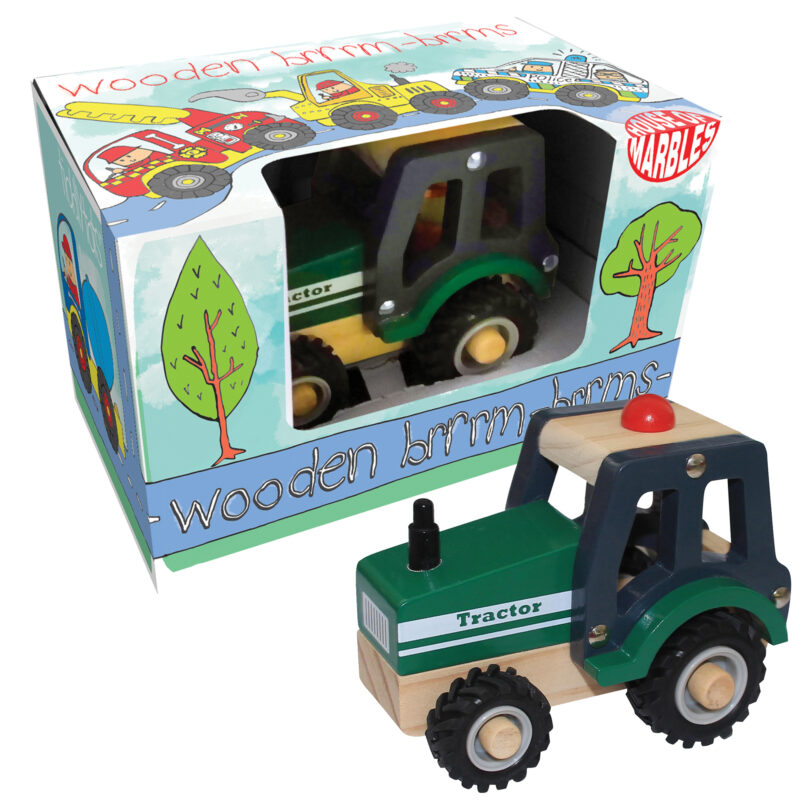 Wooden Brrm-Brrms Work Vehicles Tractor