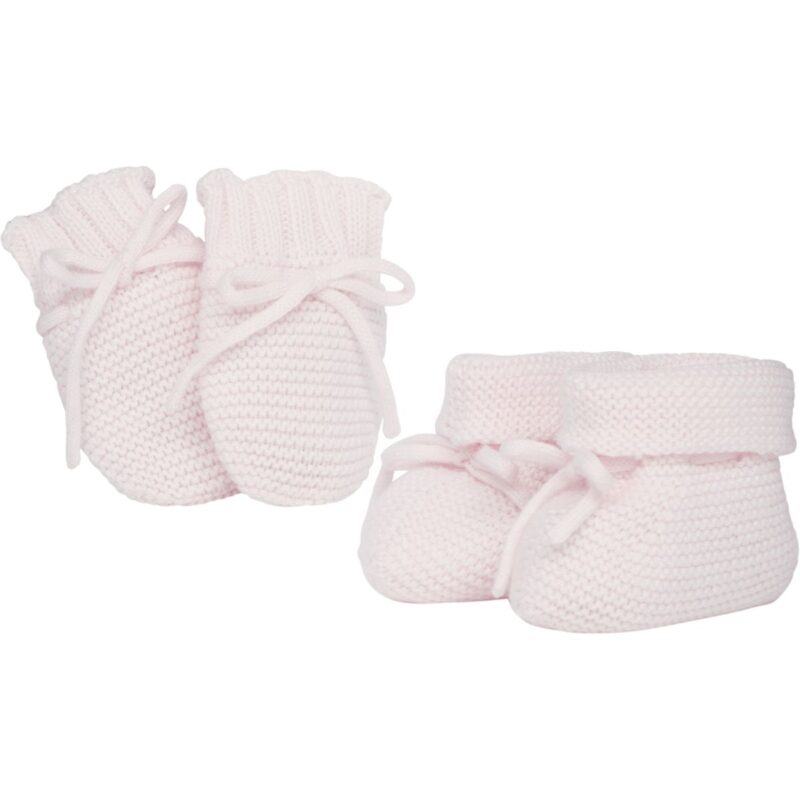 knitted Pink Mitt And Bootie Toy Set - Image 2