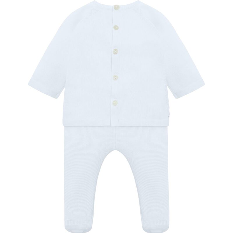 Baby Boys Knit Top With x-cross and Foot-in legging and Hat - Image 4