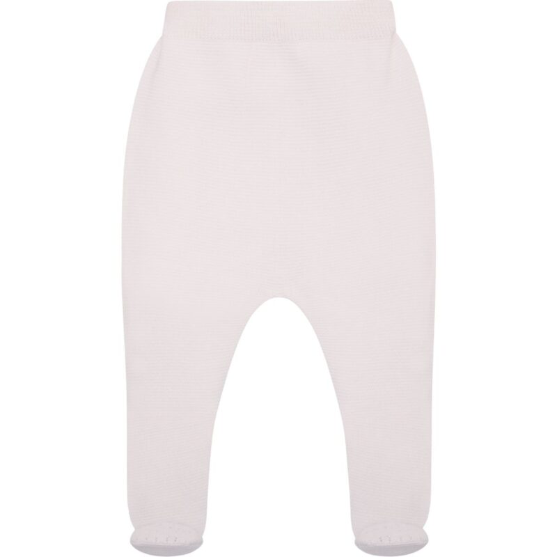 Baby Girl Knit Top With Embroidered Collar and Foot-in legging and Hat - Image 3
