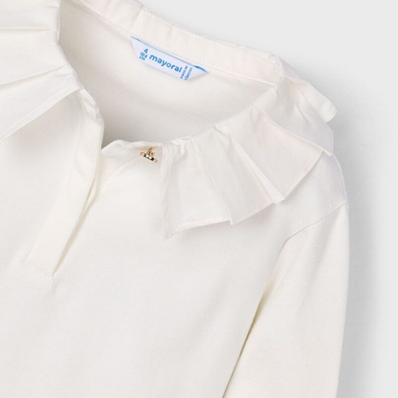 Girls Long Sleeve Collared Top - Image 3