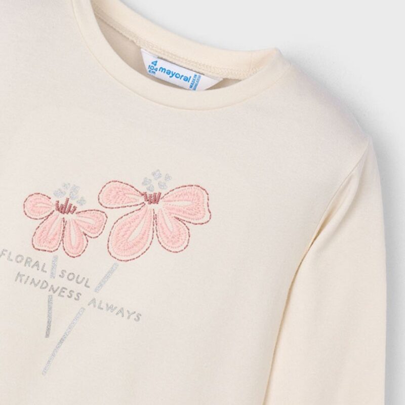 Girls Flower T-shirt - Image 3