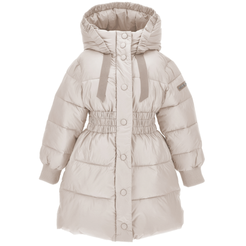 Beige Hooded Puffer Coat