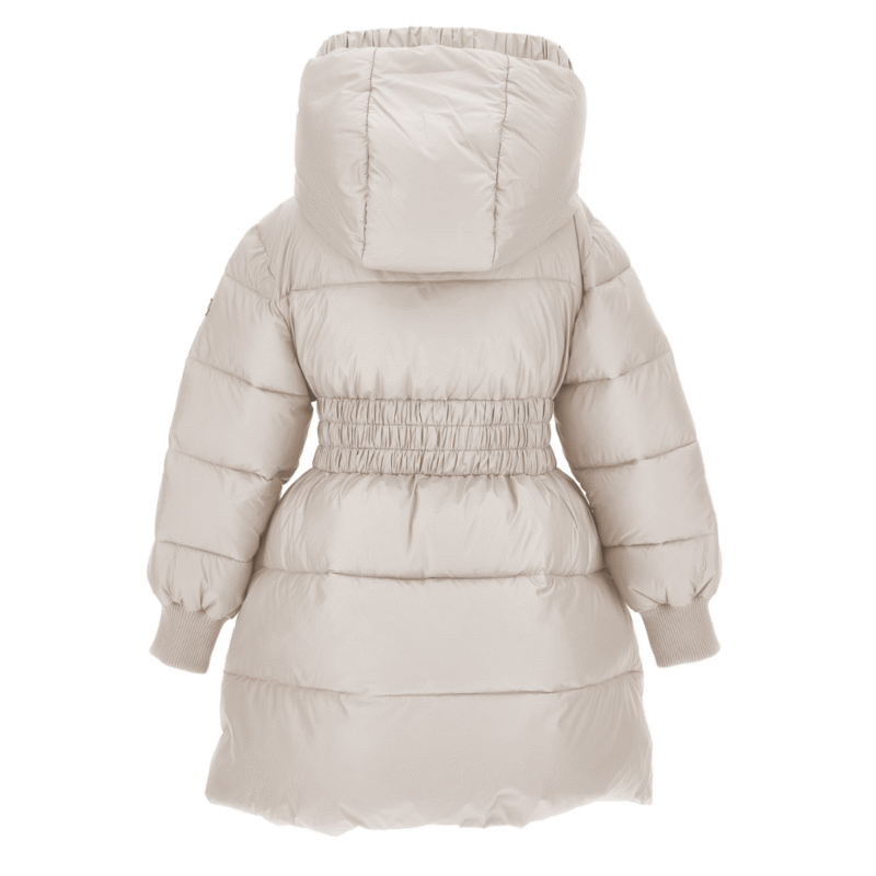 Beige Hooded Puffer Coat - Image 2