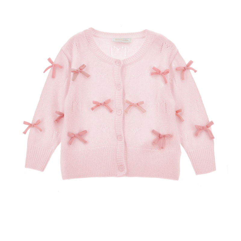 Pink Cardigan with bows