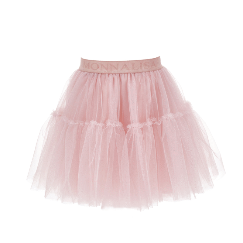 Silk-touch Pink Tulle Skirt