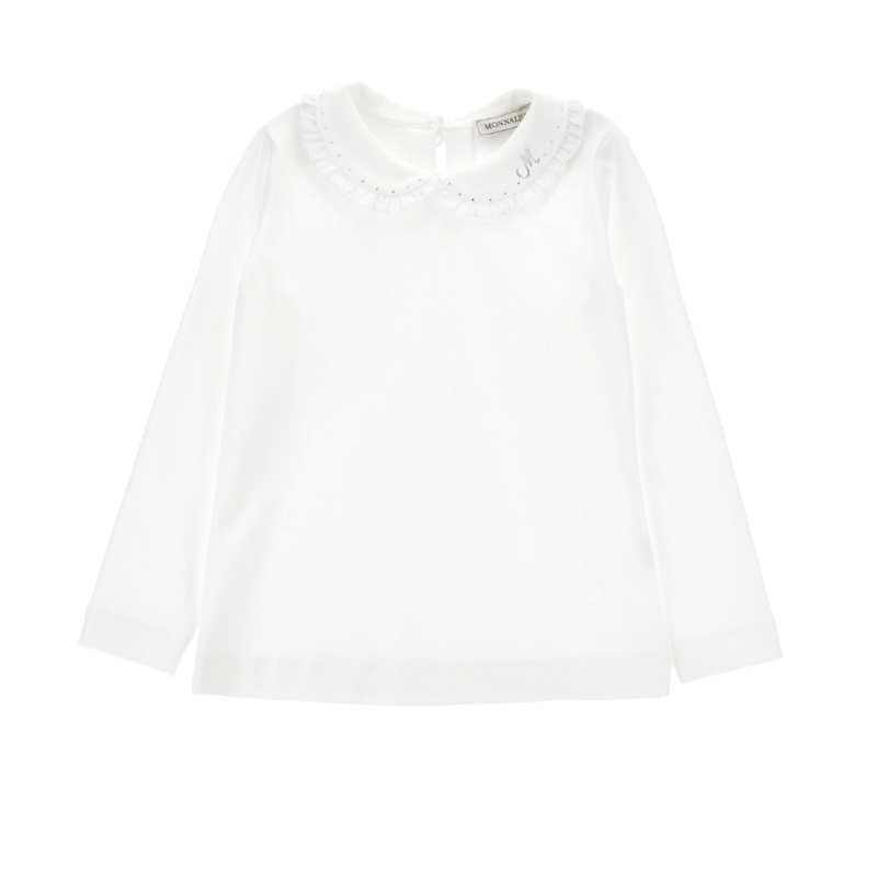 Embellished Cotton-blend Poplin Blouse
