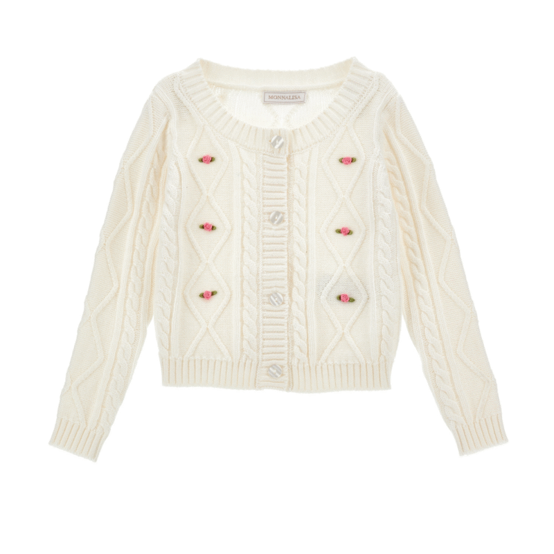 Cardigan with little roses