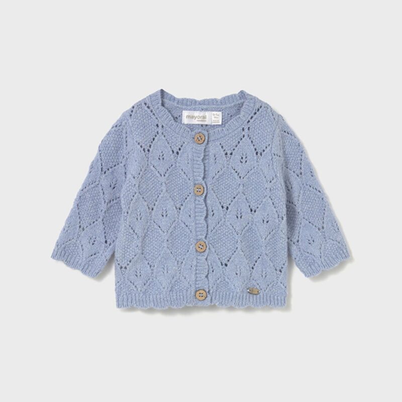 Newborn knitted cardigan