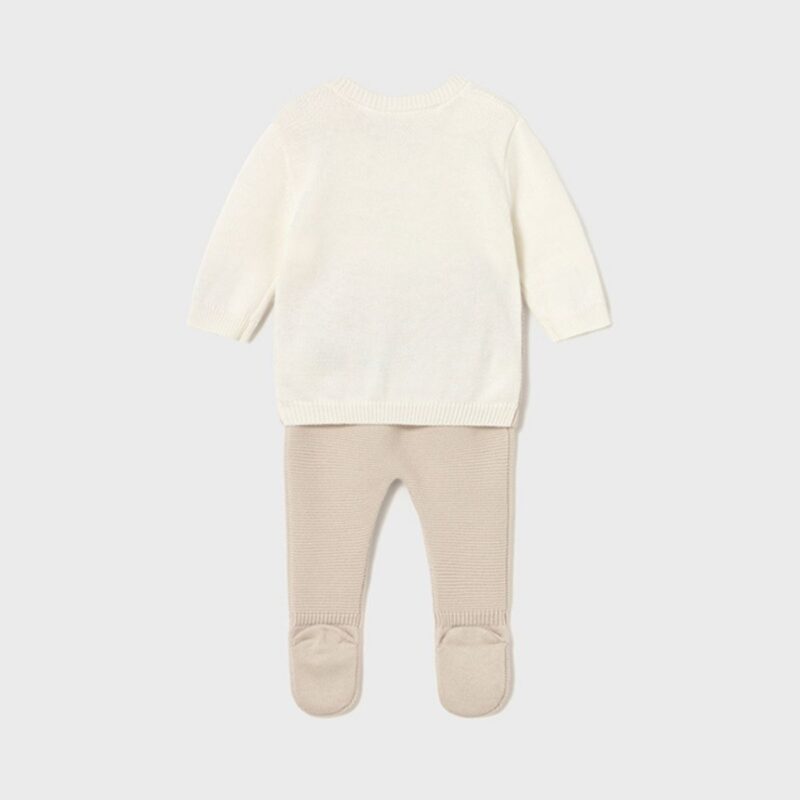 Newborn Knitted Jumper And Footed Trouser Set - Image 2