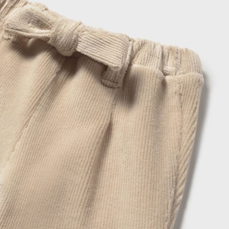 Newborn Basic Ruffle Bodysuit With Corduroy Trousers - Image 4