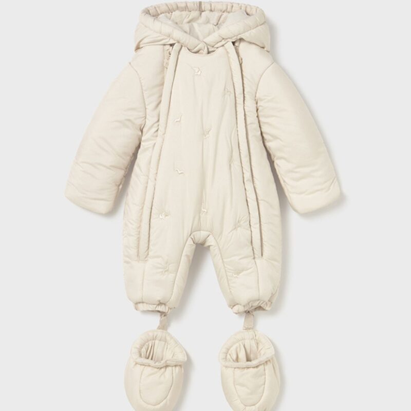 Newborn Cream Baby Romper Suit