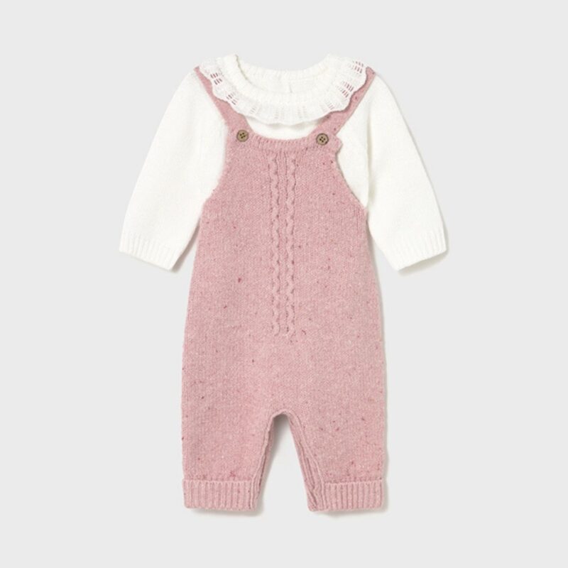 Newborn Rose Dungaree Set