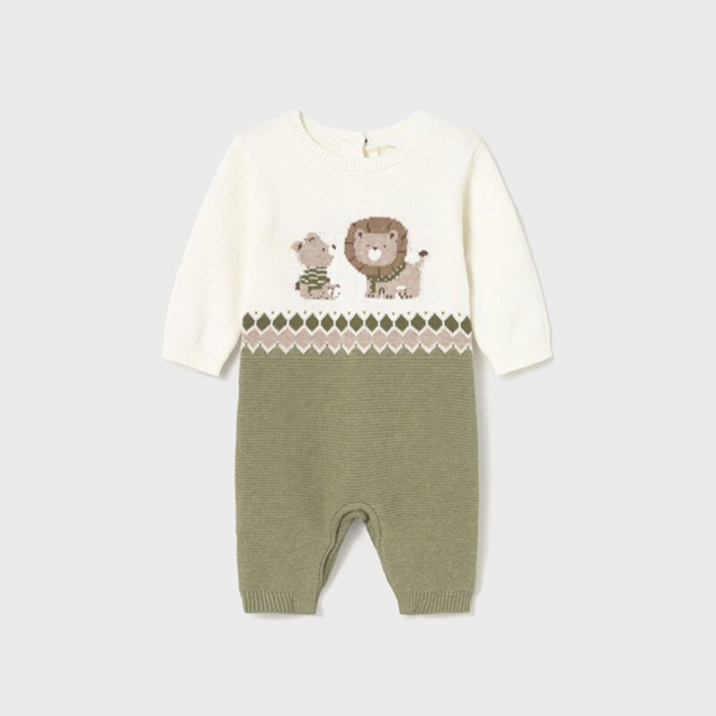 Newborn Knitted Lion Romper