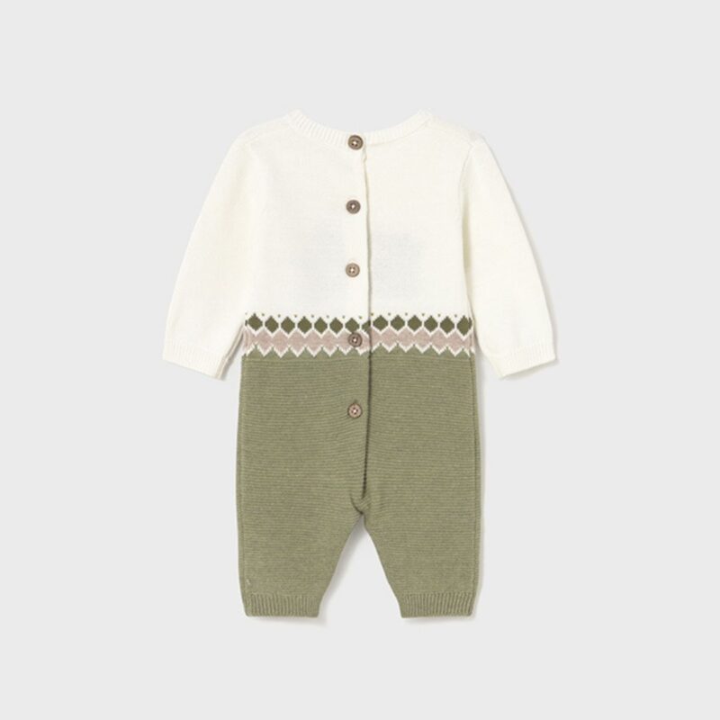Newborn Knitted Lion Romper - Image 2