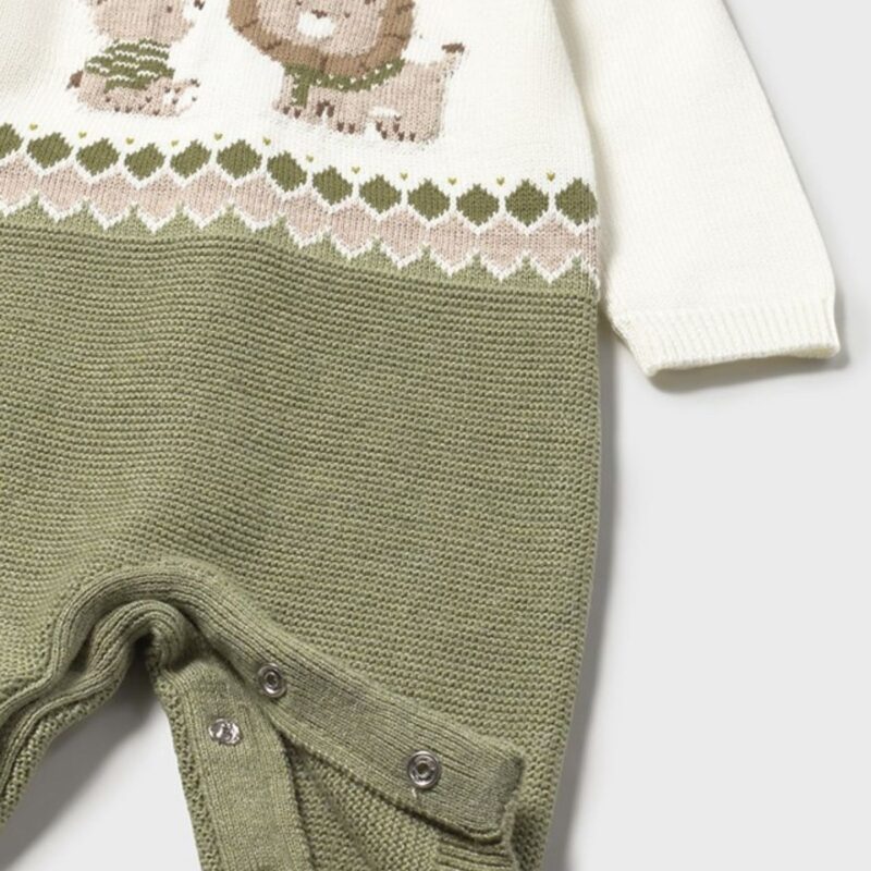 Newborn Knitted Lion Romper - Image 3