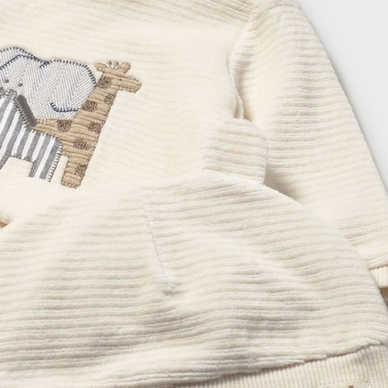 Newborn 3 Piece Corduroy Knitted Tracksuit - Image 3