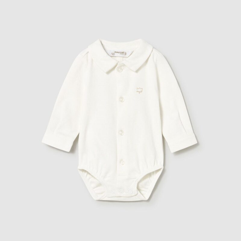 Newborn White  Shirt Bodysuit