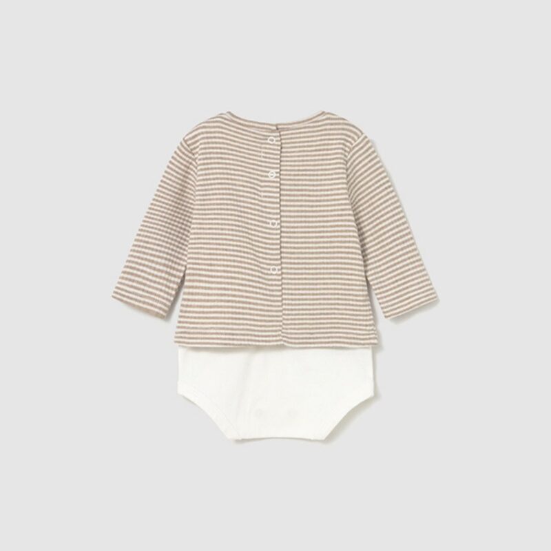 Newborn Striped Bodysuit - Image 2