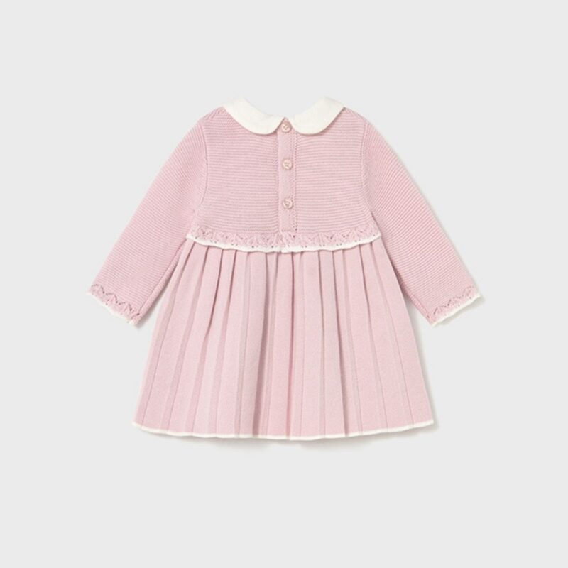 Newborn Knitted Rose Dress - Image 2