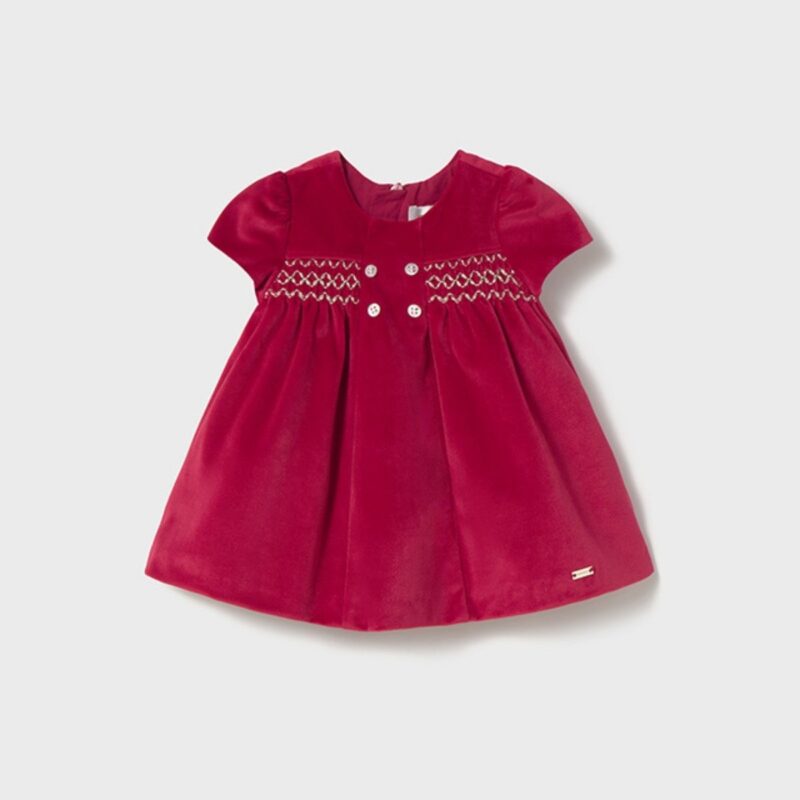 Newborn Velvet Red Dress