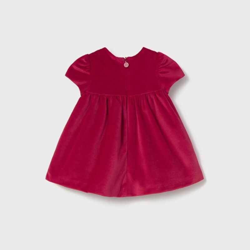 Newborn Velvet Red Dress - Image 2