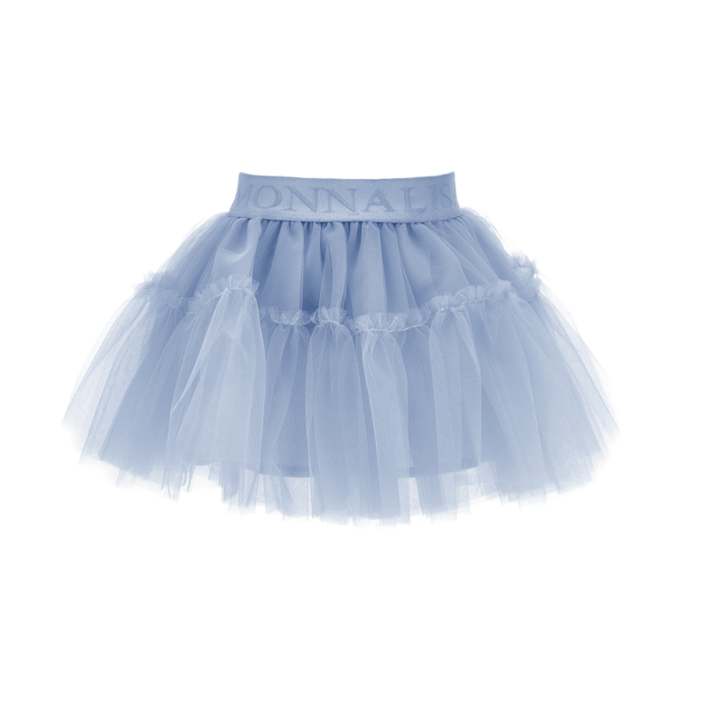 Light Blue Silk Tulle Tutu Skirt - Image 2