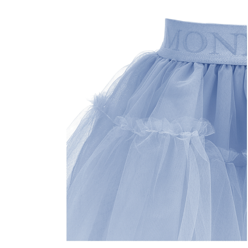 Light Blue Silk Tulle Tutu Skirt - Image 3