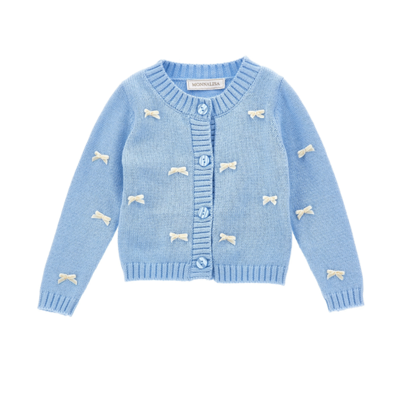 Blue Bow Cardigan