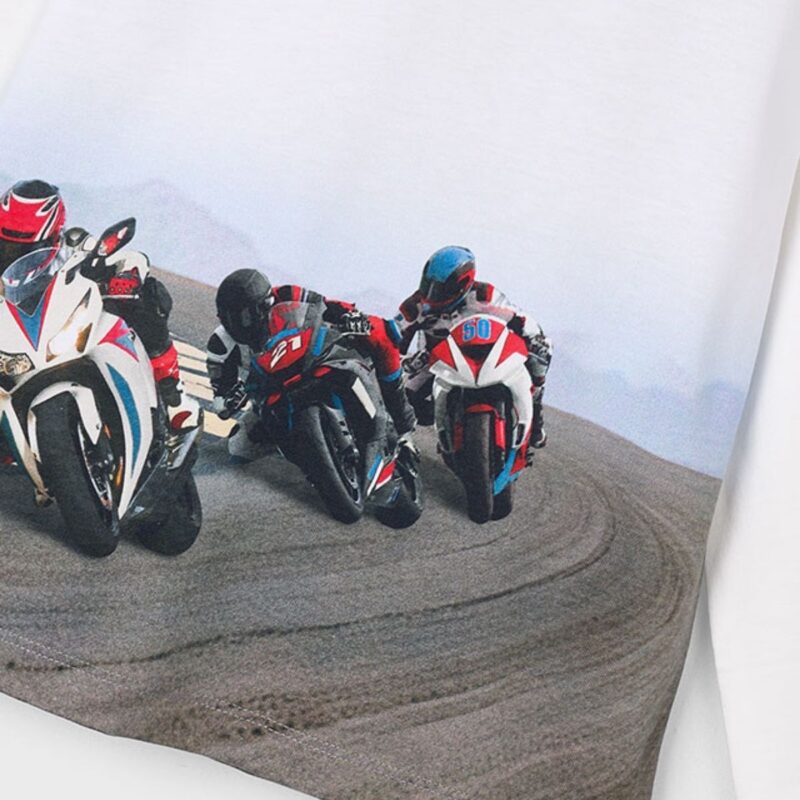 Boys Motorcycle Print T-shirt - Image 3