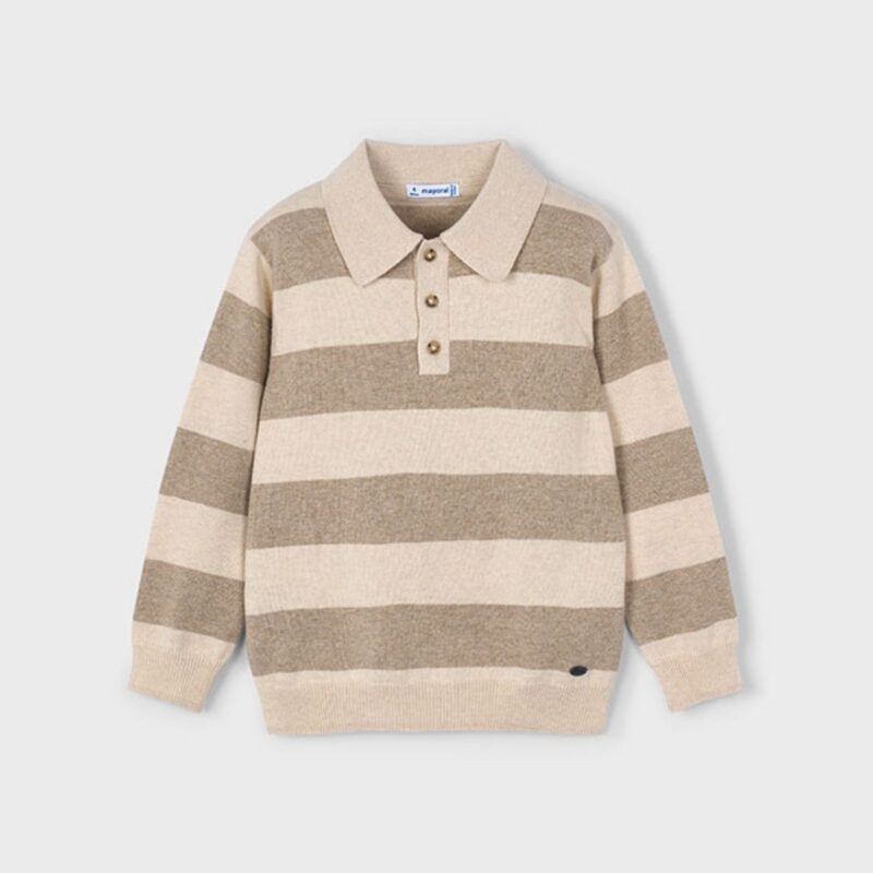 Striped Knitted Polo
