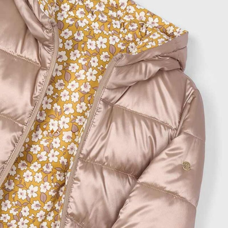 Flowers and rose Reversible Quilted Coat - Image 3