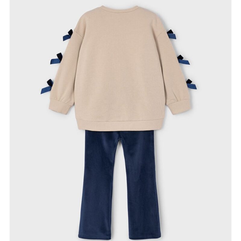 Girls Legging and Bow Jumper Set - Image 2