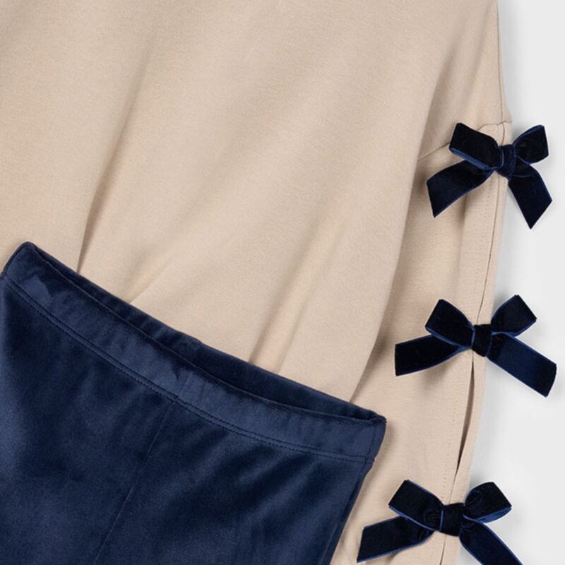 Girls Legging and Bow Jumper Set - Image 3