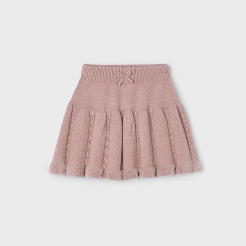 Girls Rose Knitted Skirt