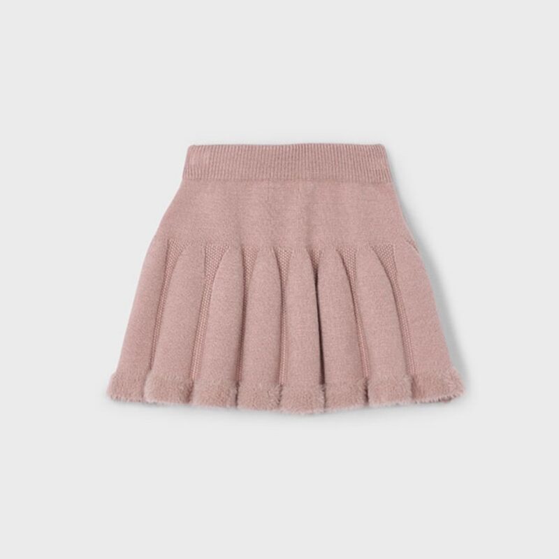 Girls Rose Knitted Skirt - Image 2