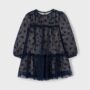 Girls Navy Tulle Dress - 2 Years