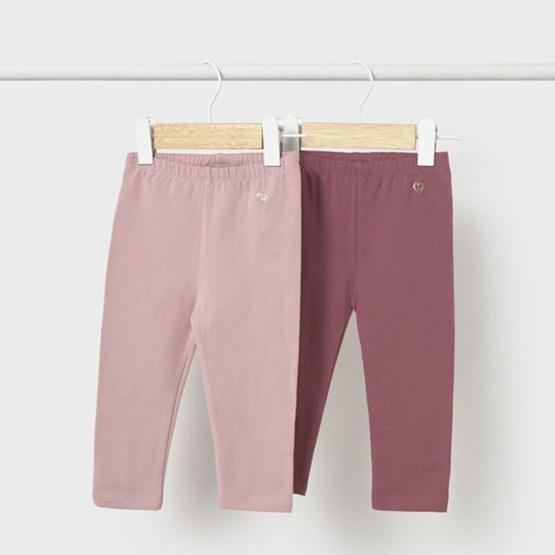 Rose Set of 2 Basic Leggings