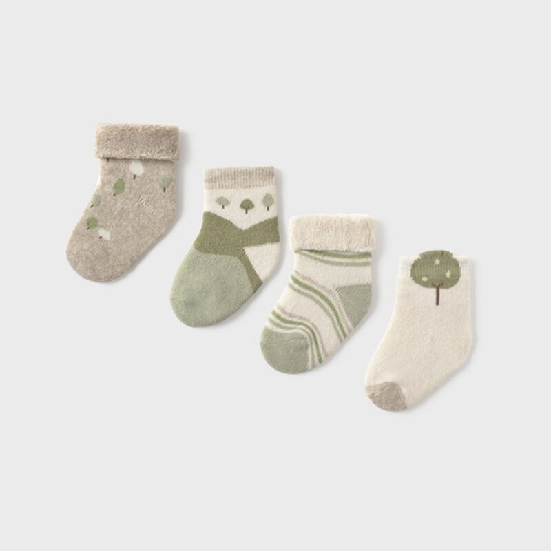 Pack of 4 Newborn Forest Socks