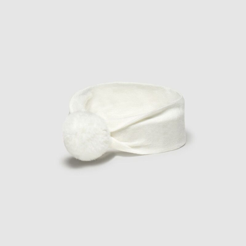Newborn Girl Natural Headband and Socks Set - Image 3