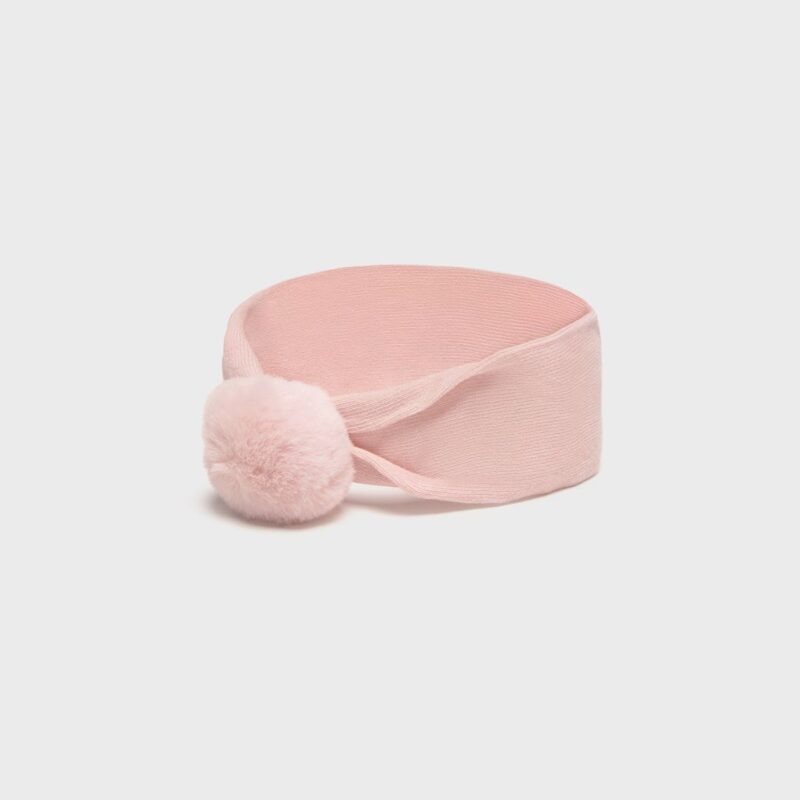 Newborn Girl Light Pink Headband and Socks Set - Image 3