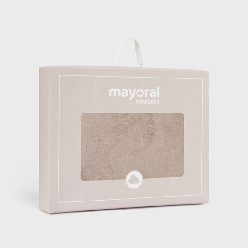 Baby Beige Pom Pom Blanket - Image 4
