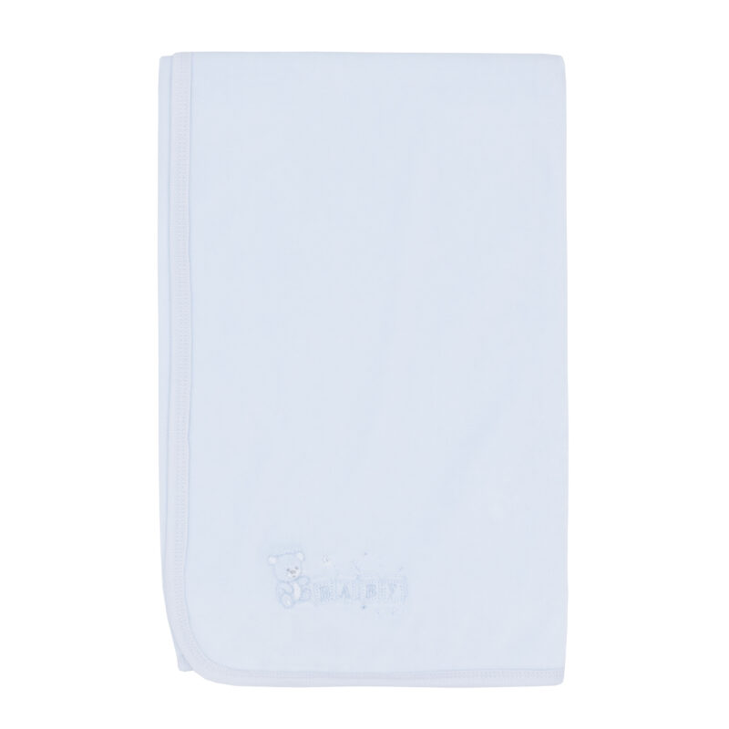Baby Soft Velour Blanket – Sky Blue