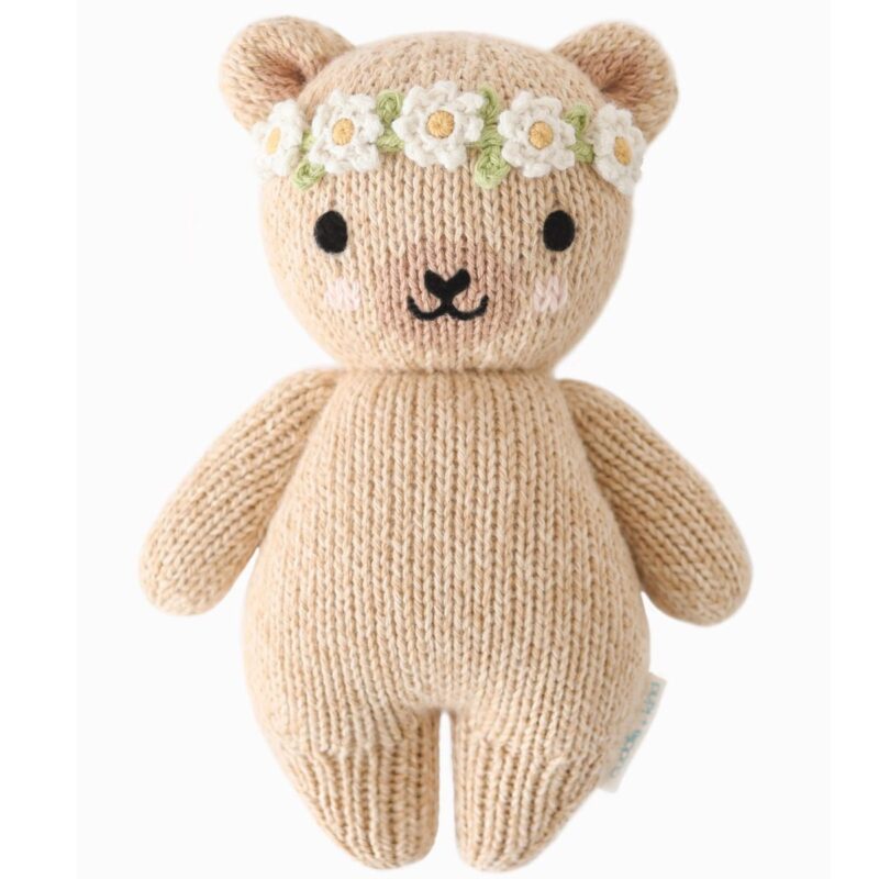 Baby Honey Bear (ivory floral)